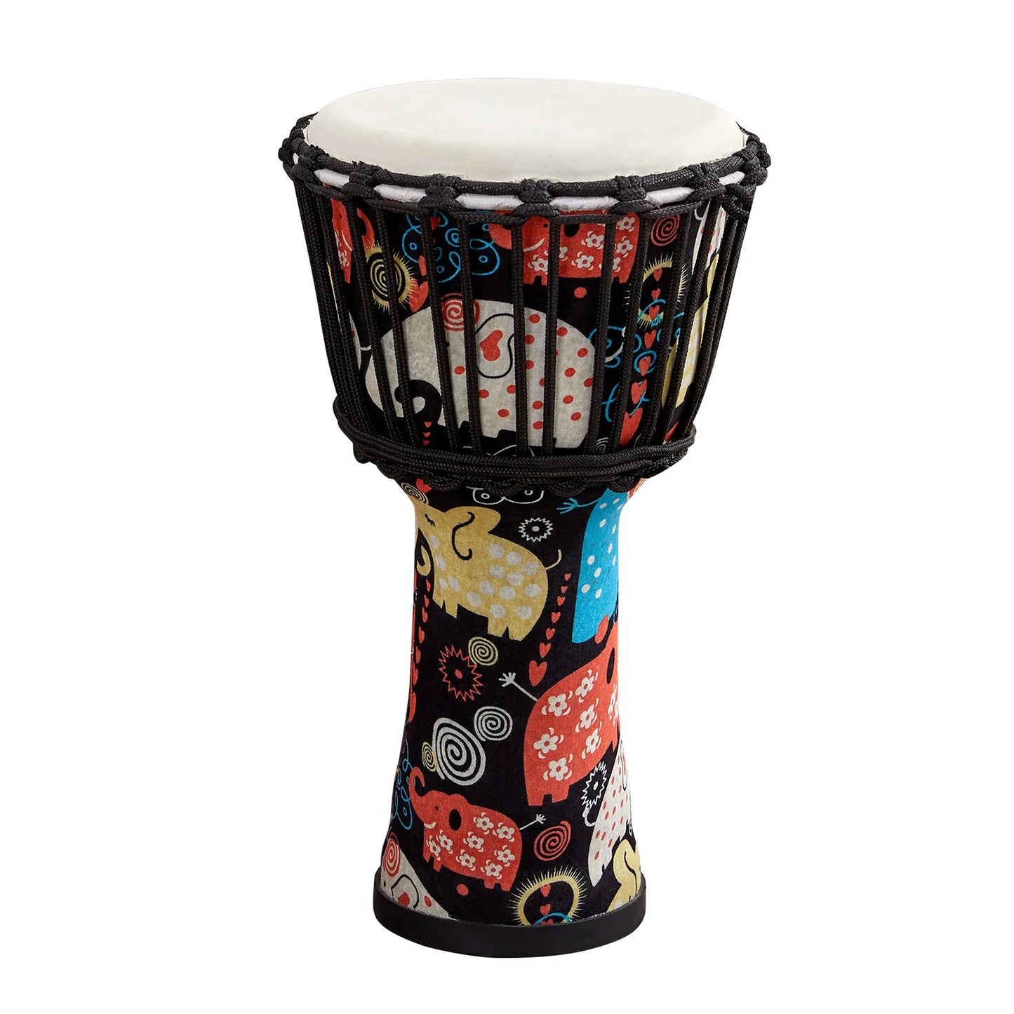 Djembe Africano 8'' Portatile - Tamburo a Mano con Motivi Colorati 🎵