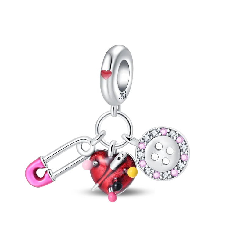 Perline e Ciondoli in Argento 925 Sterling con Zirconi - Per Bracciali Fai da Te e Gioielli