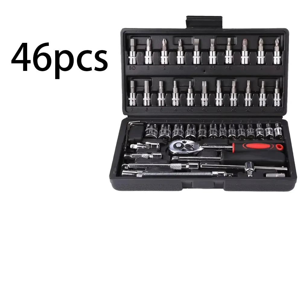Kit 46 Chiavi Bussola Professionali - Per Auto, Moto, Riparazioni