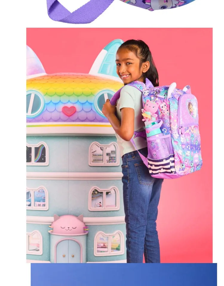 Set Zaino Scuola Astuccio Zaino Portapranzo e Borraccia