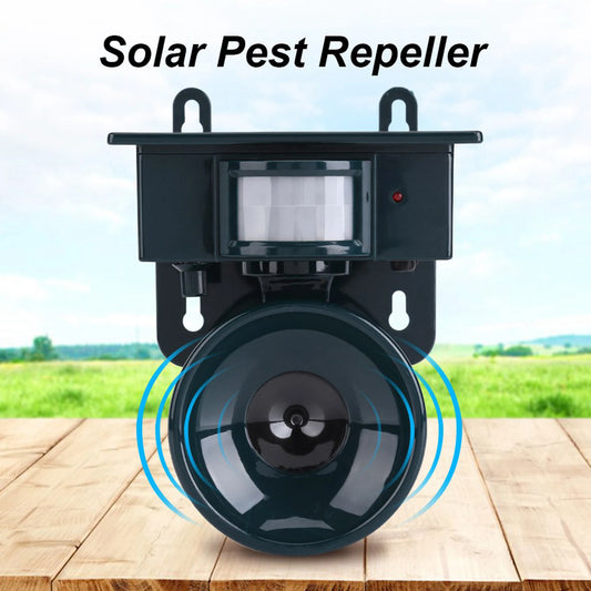 Sensore di movimento PIR ad energia solare repellente per parassiti ad ultrasuoni Bird Dog Cat Mouse Chaser repellente ad ultrasuoni repellente solare per parassiti