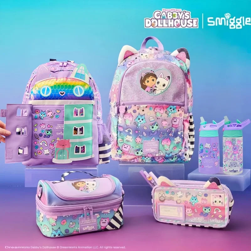 Set Zaino Scuola Astuccio Zaino Portapranzo e Borraccia