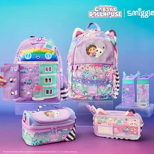 Set Zaino Scuola Astuccio Zaino Portapranzo e Borraccia