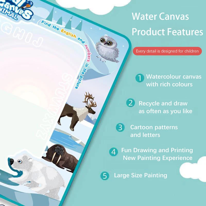 🎨 Magic Water Drawing Mat - Tappeto Magico per Disegnare ad Acqua