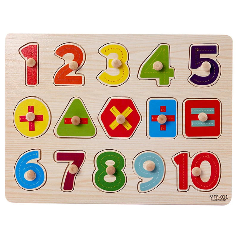 🧩 Puzzle Montessori in Legno per Bambini 1-3 Anni – Gioco Educativo per Imparare Divertendosi