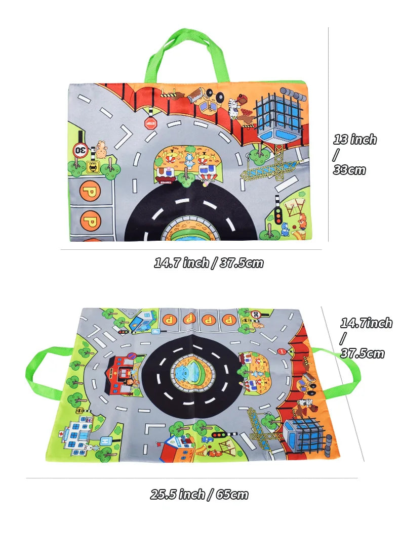 🚗 Set Auto Morbide con Tappetino Gioco - Giocattolo Educativo per Neonati