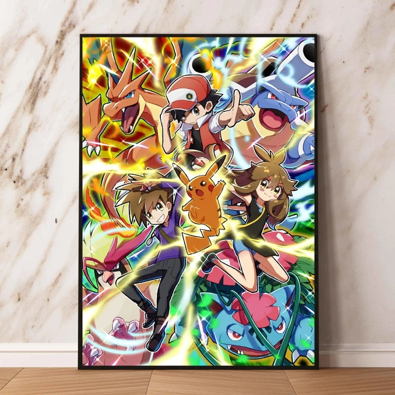 👻 Quadro Gengar Pokémon - Stampa Premium su Tela Senza Cornice