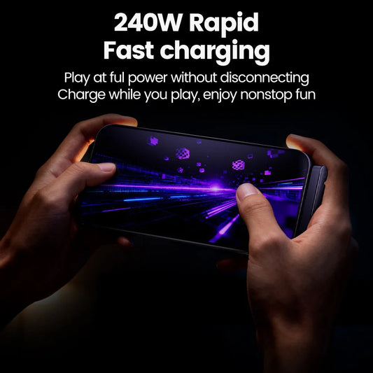 Cavo 2-in-1 Type C a USB C | 240W Fast Charge | Supporto Telefono Piegahevole