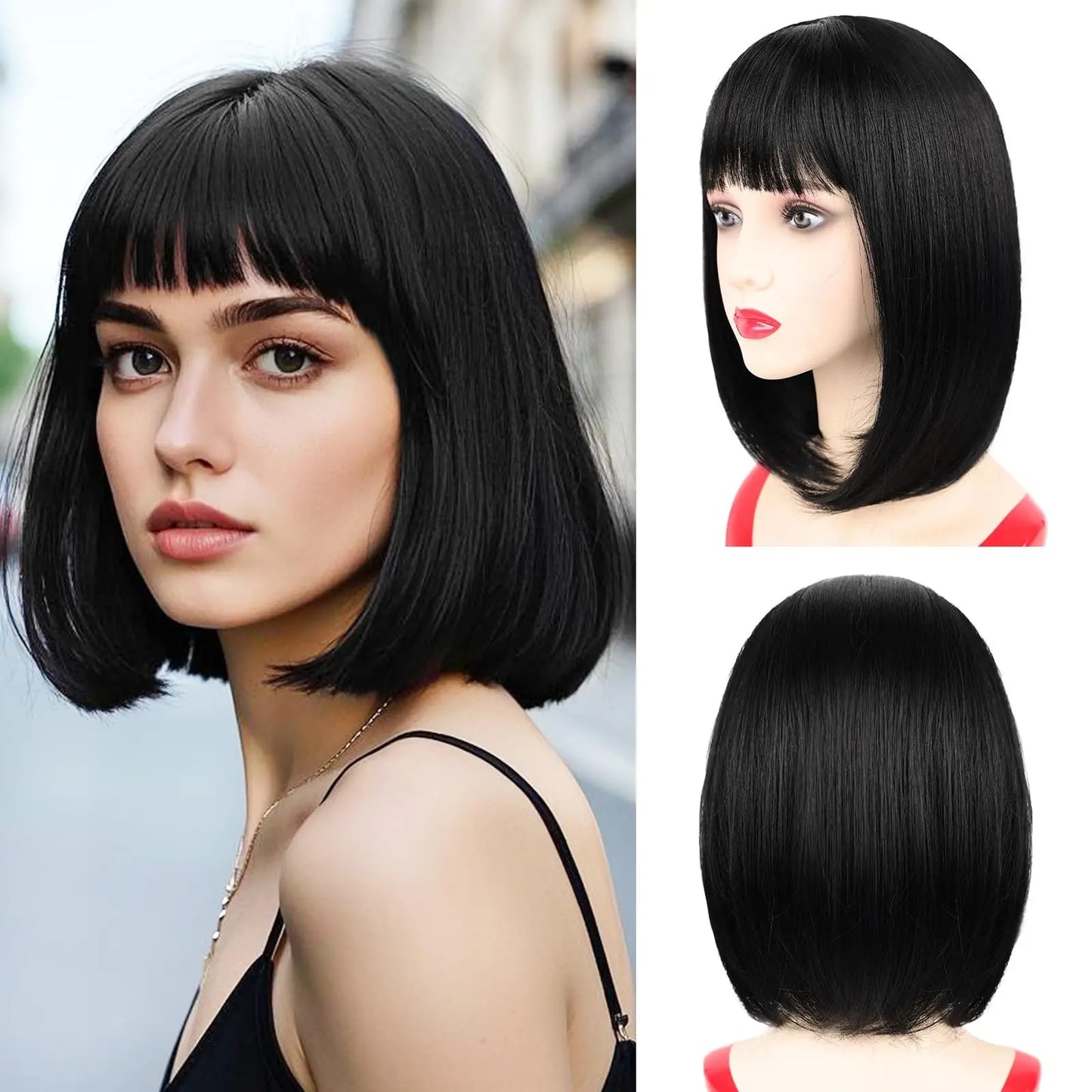 π Parrucca Arcobaleno Bob Sintetica - Per Feste, Halloween e Cosplay!
Frangia colorata e effetto wow! Perfetta per ballare e stupire. πβ¨