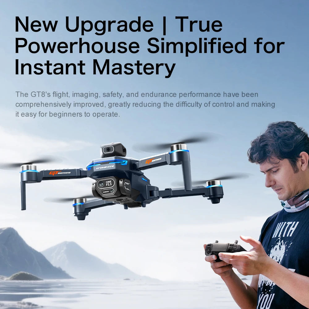 Xiaomi Mijia GT8 Drone 4K, 8K FPV, Antenna Lungo Raggio, Evita Ostacoli, Schermo LCD