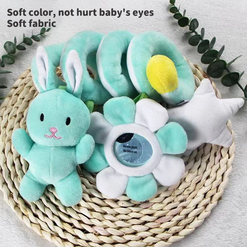 Giocattolo Spirale per Seggiolino Passeggino Culla - Peluche Sonaglio per Neonati