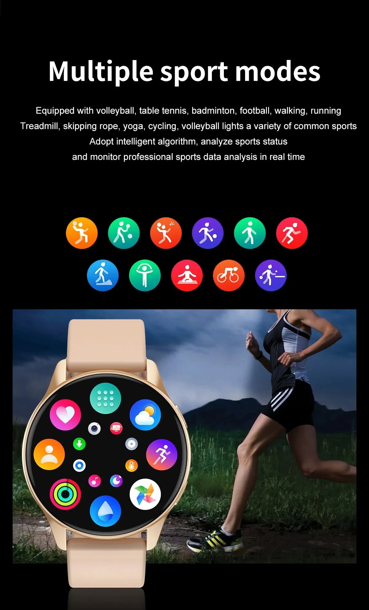 Smartwatch Donna Uomo Impermeabile – Chiamate Bluetooth, Monitoraggio Battito Cardiaco e Pressione, Compatibile con Samsung e iPhone – Orologio Intelligente Fitness