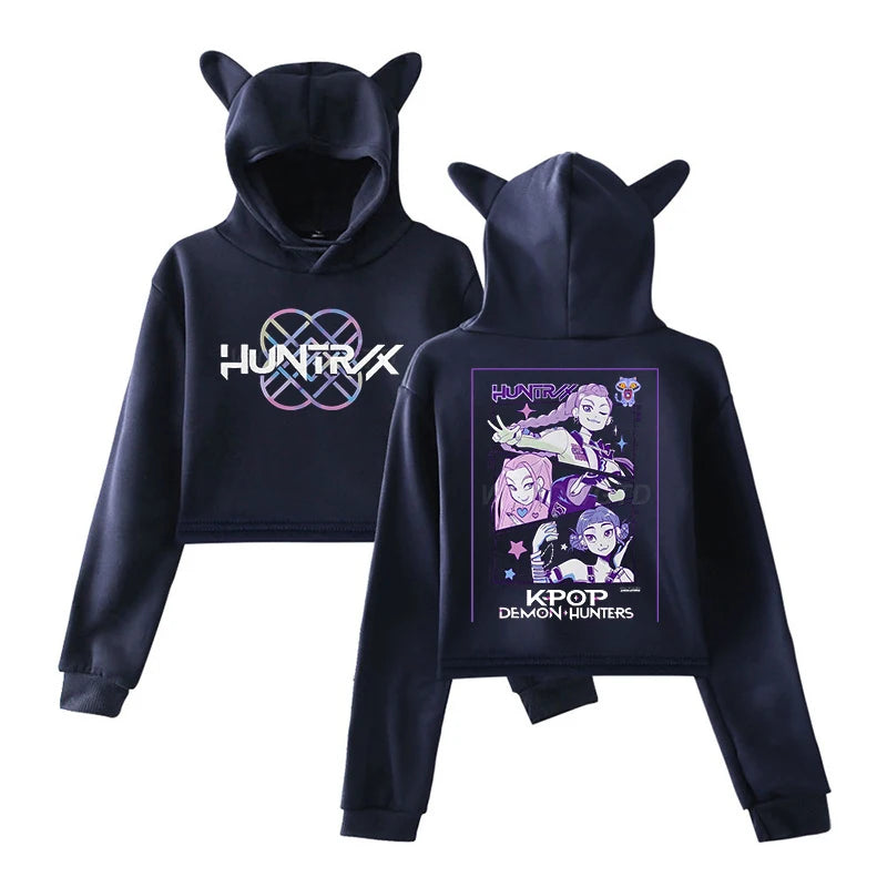 ๐ป Felpa KPop Demon Hunters con Orecchie da Gatto - Crop Top Manica Lunga, Stile Harajuku!
Perfetta per fan del KPop e streetwear. Unisex, trendy e comoda. ๐ถ๐ฅ