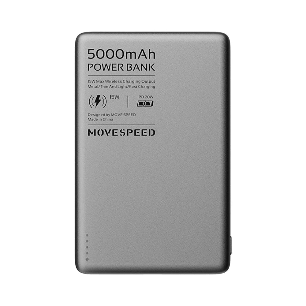 Power Bank Magnetico 5000mAh - Ricarica Wireless Ultra Rapida per iPhone & Android