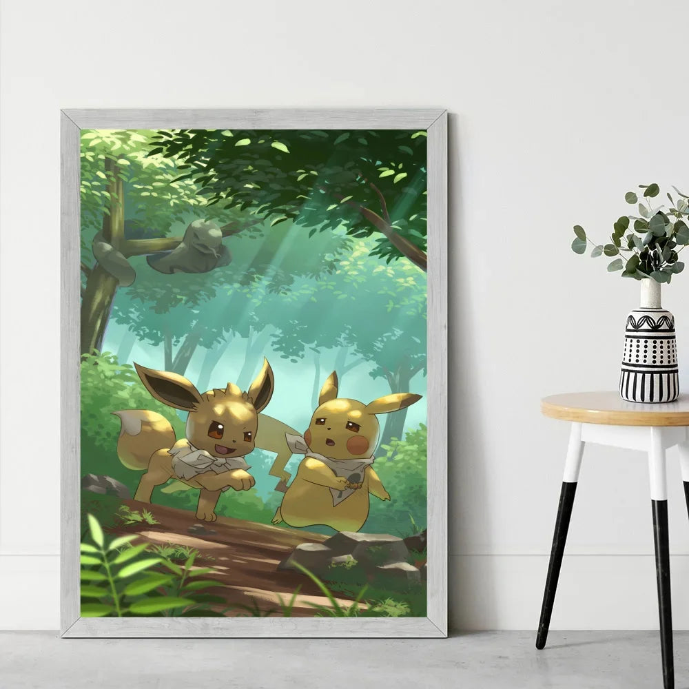 👻 Quadro Gengar Pokémon - Stampa Premium su Tela Senza Cornice