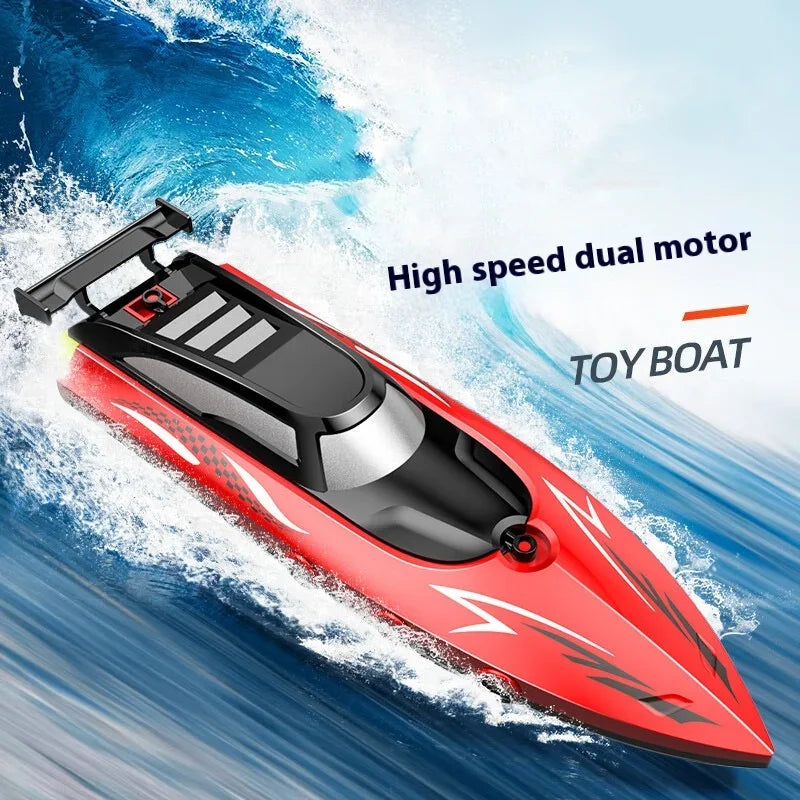 Barca RC 2.4Ghz Ad Alta VelocitĂ  - Giocattolo per Bambini Piscina/Lago
