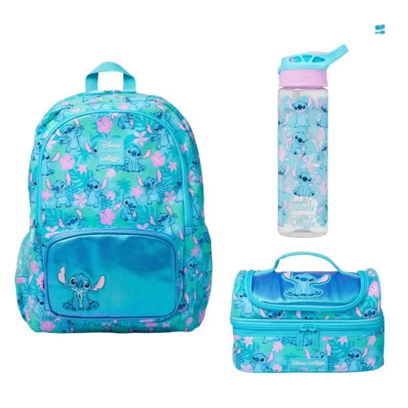 Tutto per la Scuola Stitch Zaino Astuccio Borraccia Porta Merenda
