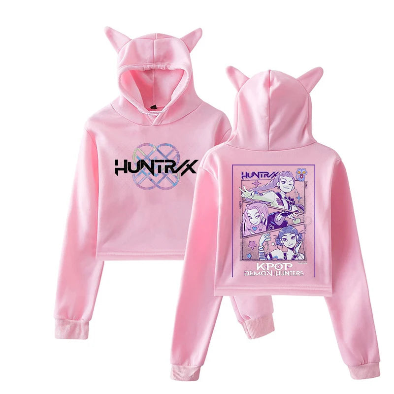 ๐ป Felpa KPop Demon Hunters con Orecchie da Gatto - Crop Top Manica Lunga, Stile Harajuku!
Perfetta per fan del KPop e streetwear. Unisex, trendy e comoda. ๐ถ๐ฅ