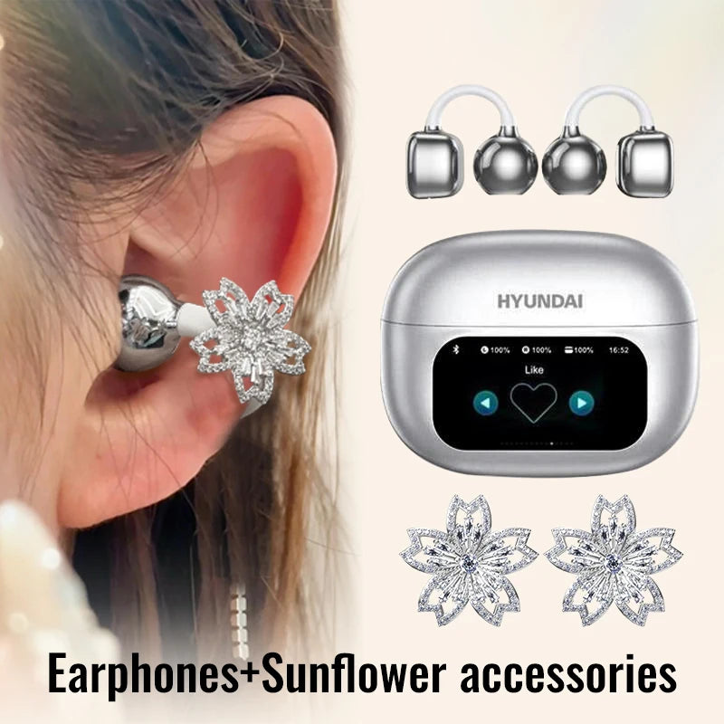 🎧 Auricolari HYUNDAI HY-C02 - Schermo LCD Touch, Autonomia 24h, Noise Cancelling