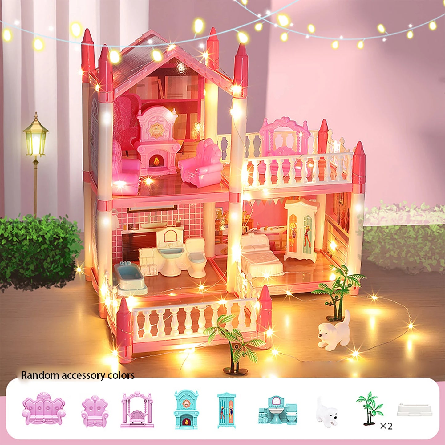 🏰✨ Casa delle Principesse Fai-da-Te - Castello Incantato da Costruire | Gioco Interattivo Genitore-Bambino | Villa per Bambole con Dettagli Magici