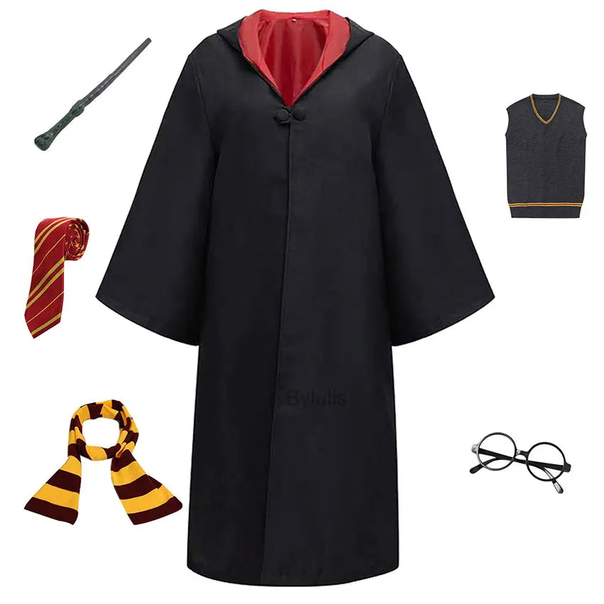 π§ββοΈ Costume da Mago per Donne e Ragazze - Mantello e Toga Stile Scuola di Magia, Per Halloween e Cosplay!