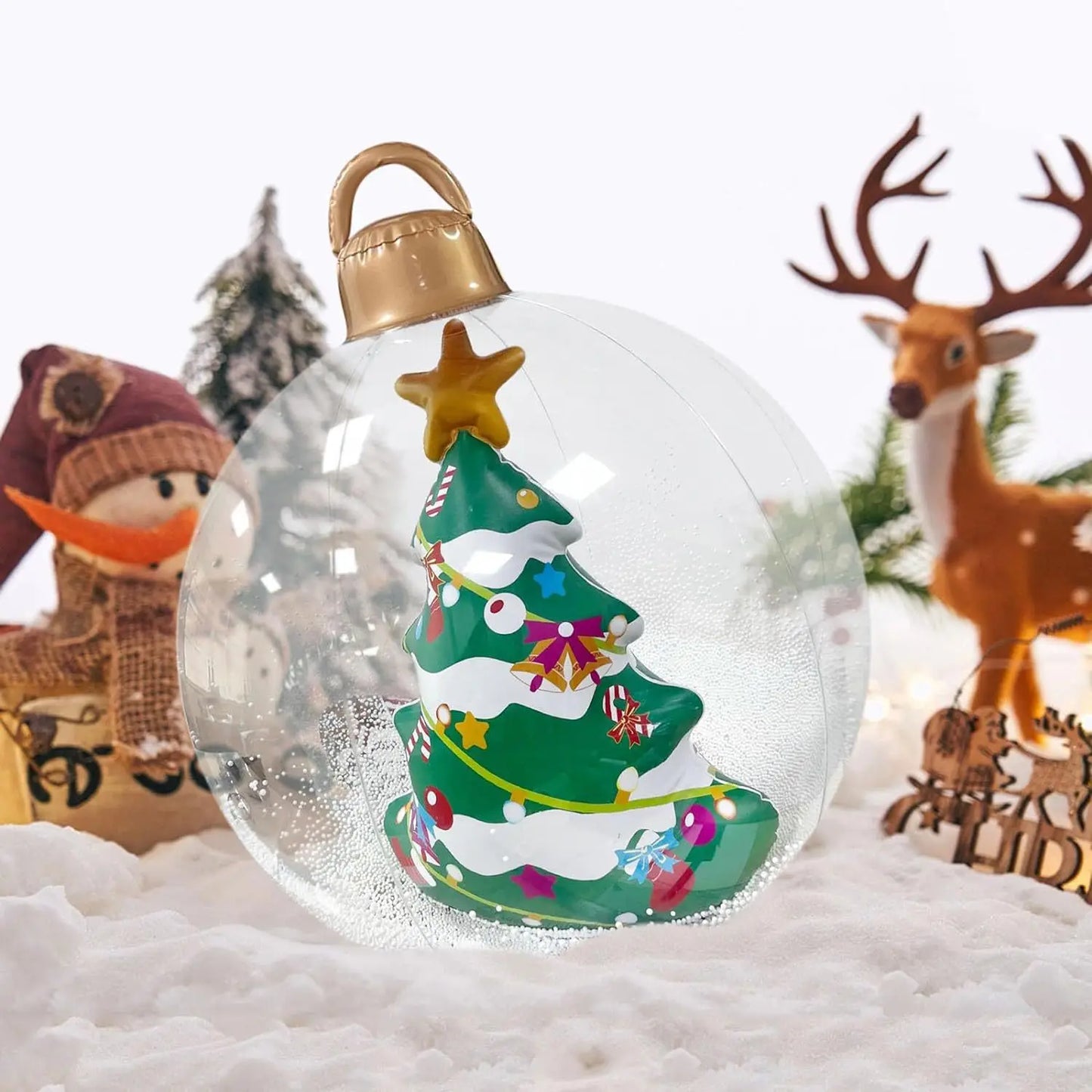 🔮 Palla Natalizia Inflabile Trasparente 60cm - Decorazione con Luci, Sfera PVC per Interni ed Esterni
Magia luminosa per il tuo Natale! Facile da gonfiare e resistente. Perfetta per giardini e salotti.