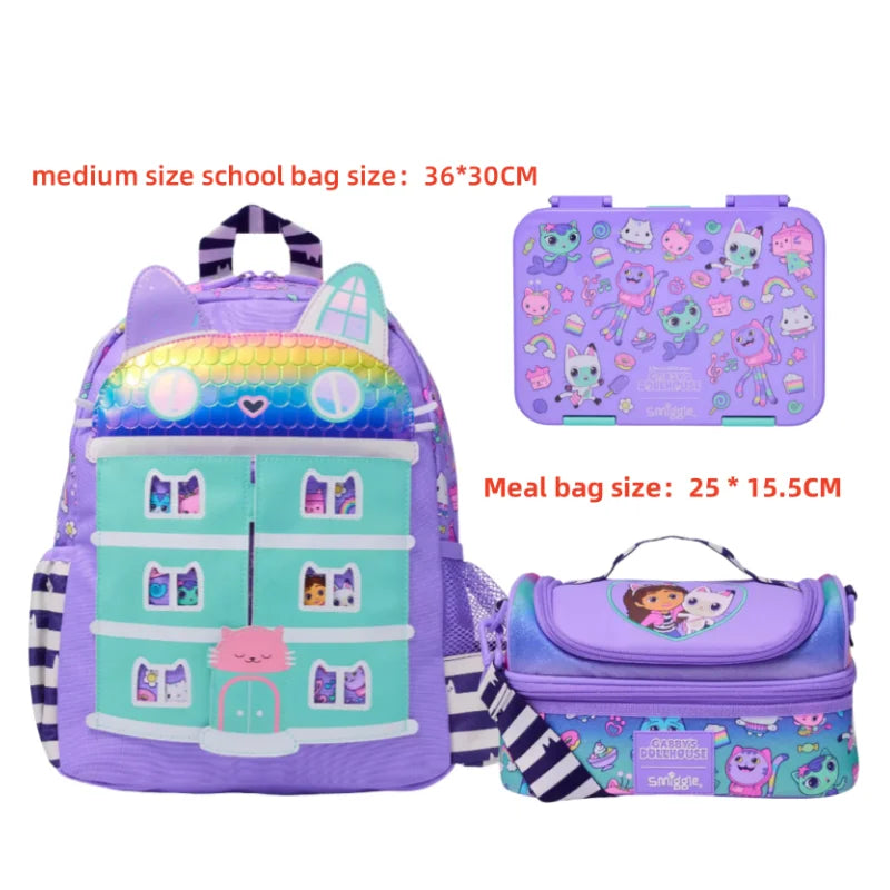 Set Zaino Scuola Astuccio Zaino Portapranzo e Borraccia