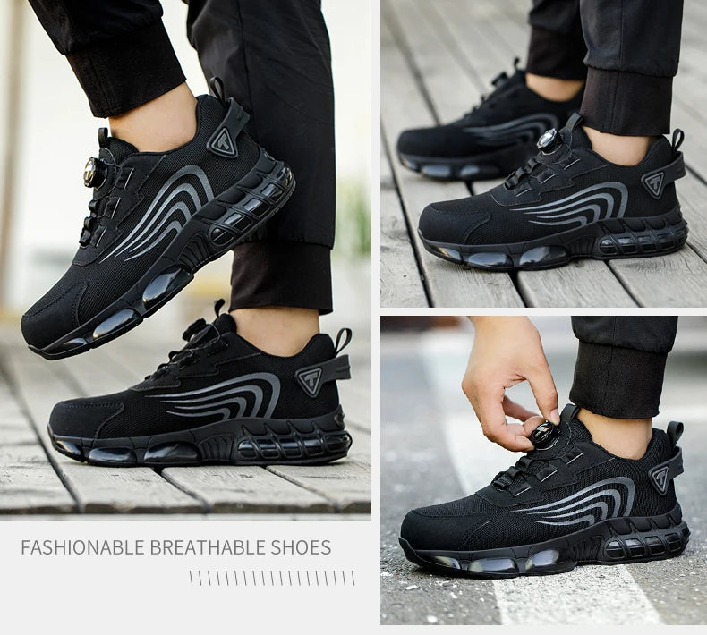 👞 SCARPE DI SICUREZZA ROTATIVE UOMO - Stile Sportivo, Protezione Totale!
