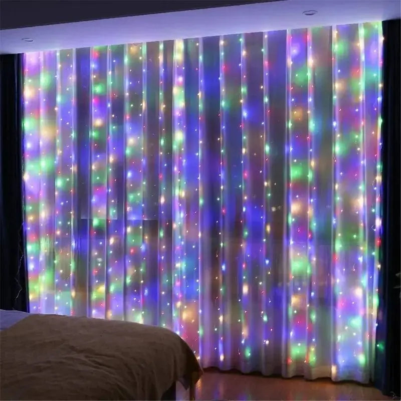 ✨ Luci a Tendina LED - 3/4/6m, Controllo Remoto, USB, per Camera e Decorazioni Natalizie!
Crea un cielo di stelle in casa! Perfectte per atmosfere magiche e romantiche. 🌟🛏️