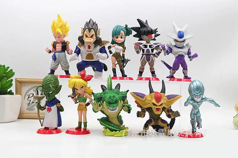 DRAGON BALL MINI SET | Scimmia Vegeta Gigante + 9 Personaggi | Collezione Completa