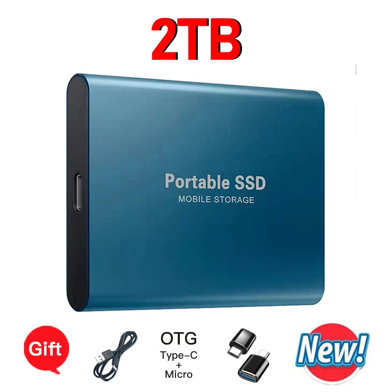 SSD Esterno Ultra Veloci Portabile Compatibile con PC/Mac/Phone!