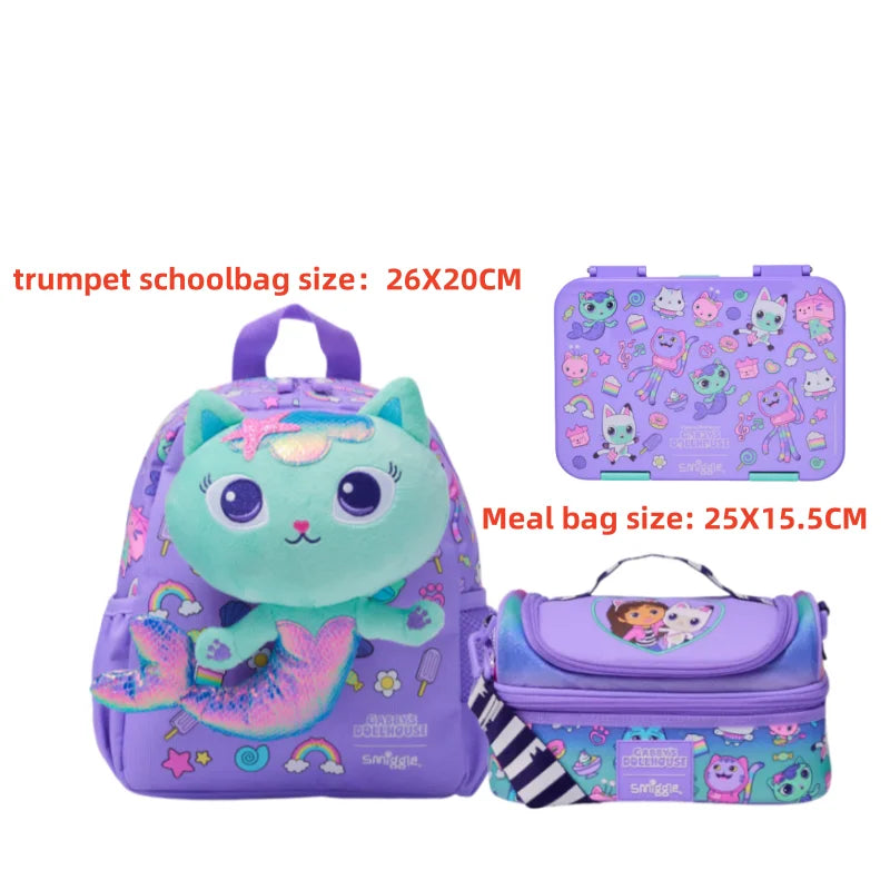 Set Zaino Scuola Astuccio Zaino Portapranzo e Borraccia