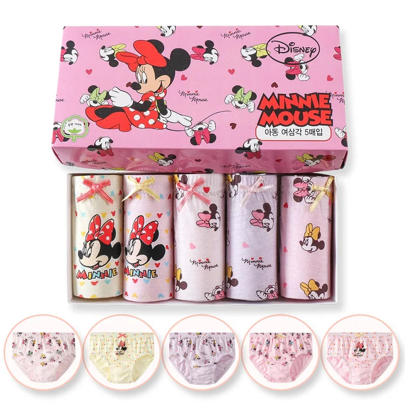 👶 Confezione da 5 Mutandine Bambina Mickey - Cotone Morbido