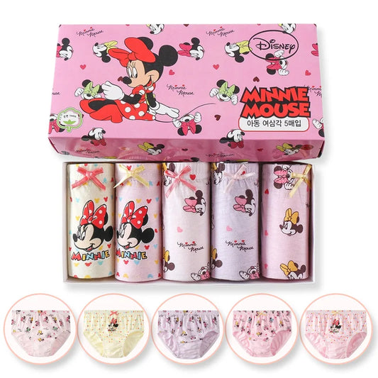 πΆ Confezione da 5 Mutandine Bambina Mickey - Cotone Morbido
