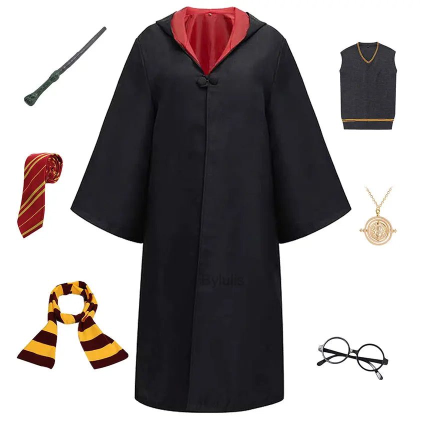 π§ββοΈ Costume da Mago per Donne e Ragazze - Mantello e Toga Stile Scuola di Magia, Per Halloween e Cosplay!