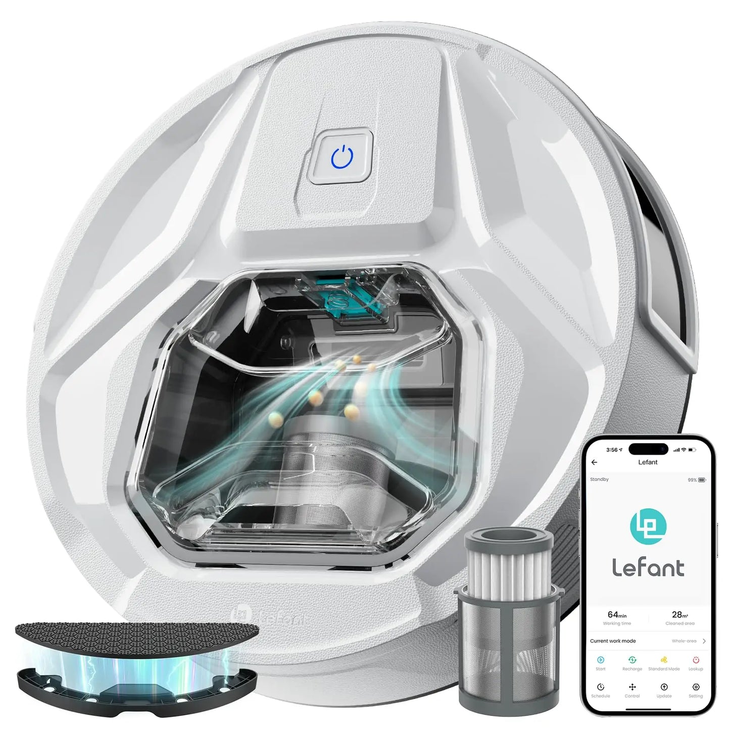 Aspirapolvere Robot 6000Pa M320 con Mop, 210min Autonomia, Controllo App