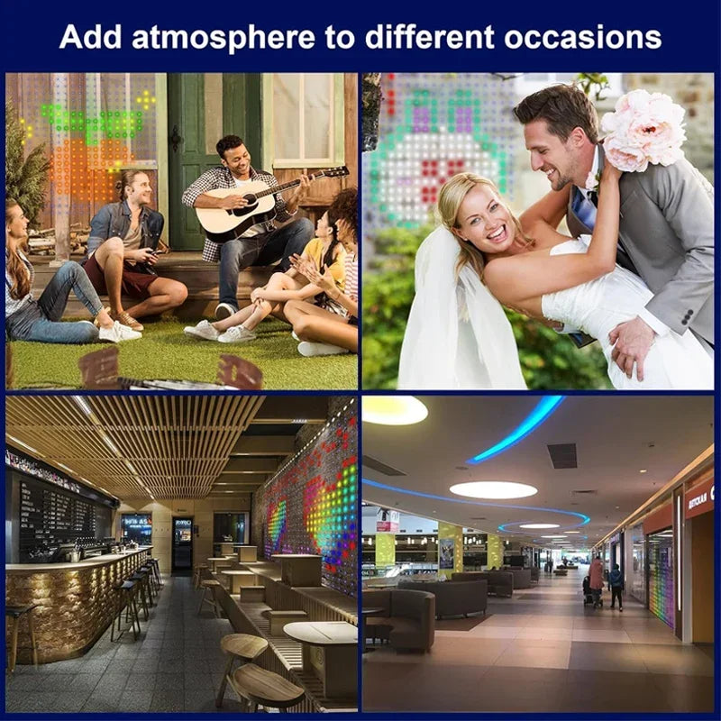 ✨ Luci USB a Tendina Smart - Controllo APP/Bluetooth, Multicolore, con Musica!
Perfette per camera, feste e Natale. Creai testi e disegni con un tap! 🎄📱