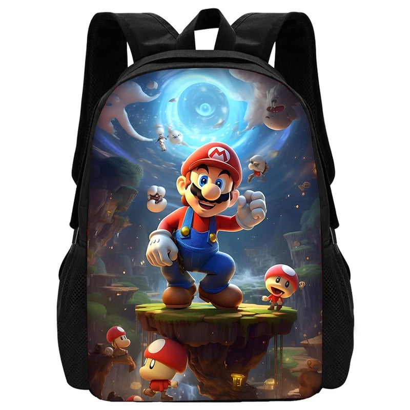 Set Scuola Super Mario - Zaino + Portapranzo + Astuccio - Regalo Bambini