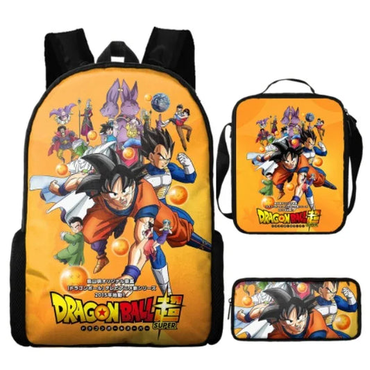 Zaino Dragon Ball GT Goku - Set Scuola con Astuccio e Portapranzo