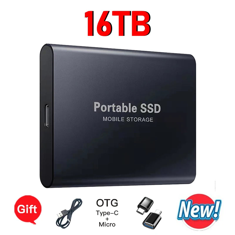SSD Esterno Ultra Veloci Portabile Compatibile con PC/Mac/Phone!