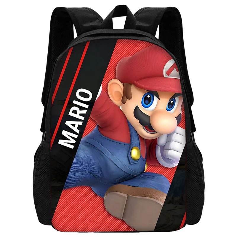 Set Scuola Super Mario - Zaino + Portapranzo + Astuccio - Regalo Bambini