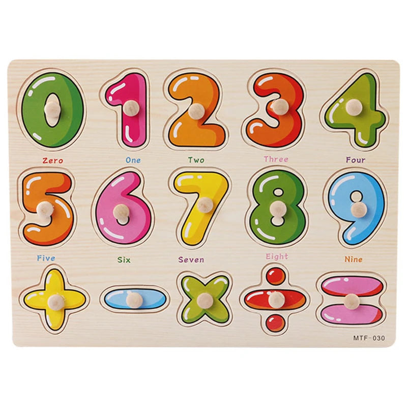 🧩 Puzzle Montessori in Legno per Bambini 1-3 Anni – Gioco Educativo per Imparare Divertendosi