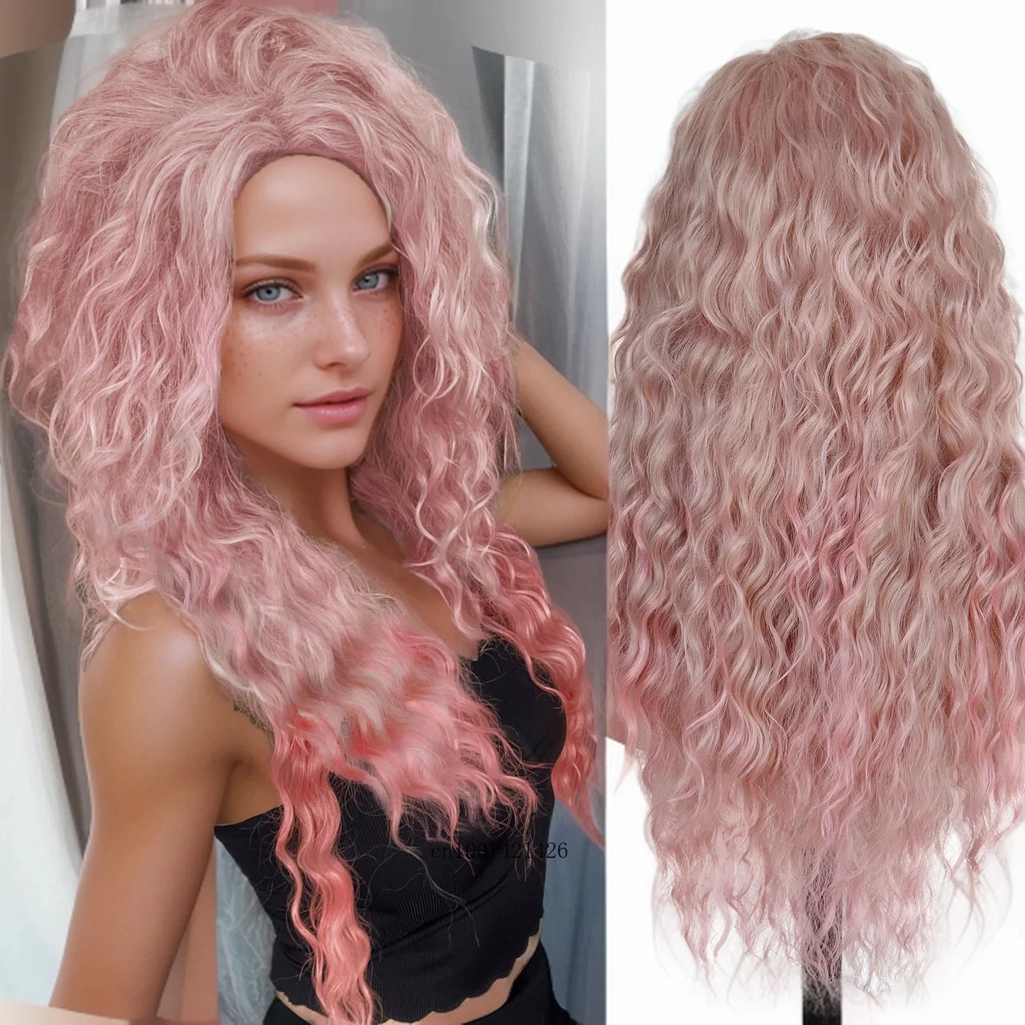 π« Parrucca Ricci Lunga 26" Colore Ash Blonde - Effetto Morbido e Naturale, Per Feste e Daily!
Ombre perfetto e ricci setosi! Trasformati in pochi secondi. πβ¨
