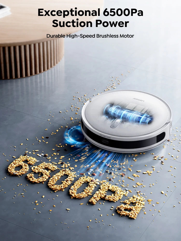 š L10 Robot 2-in-1: Aspira 6500Pa + Mop | LiDAR Smart, App, 150min | Per Pavimenti & Tappeti