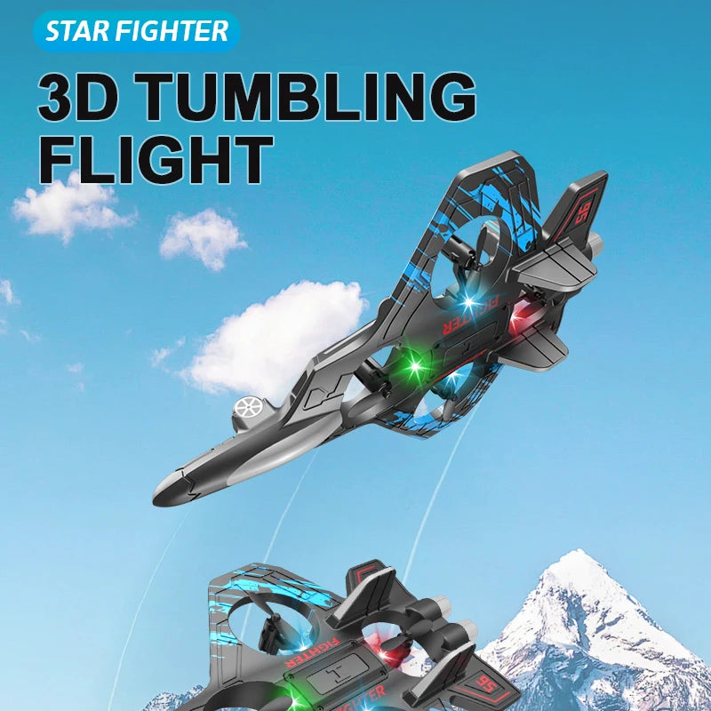 ✈️ Aliante RC 2.4G - Elicottero Acrobatico con Luci LED - Giocattolo Volante