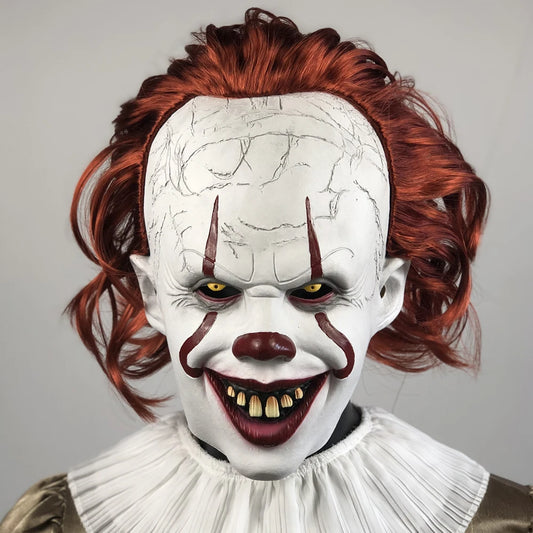 🎭 Maschera Pennywise Joker Horror - Latex Realistico, Cosplay, Halloween, Regalo da Brivido!
Brividi garantiti! Dettagli raccapriccianti e qualità premium. Ideale per feste e scherzi.