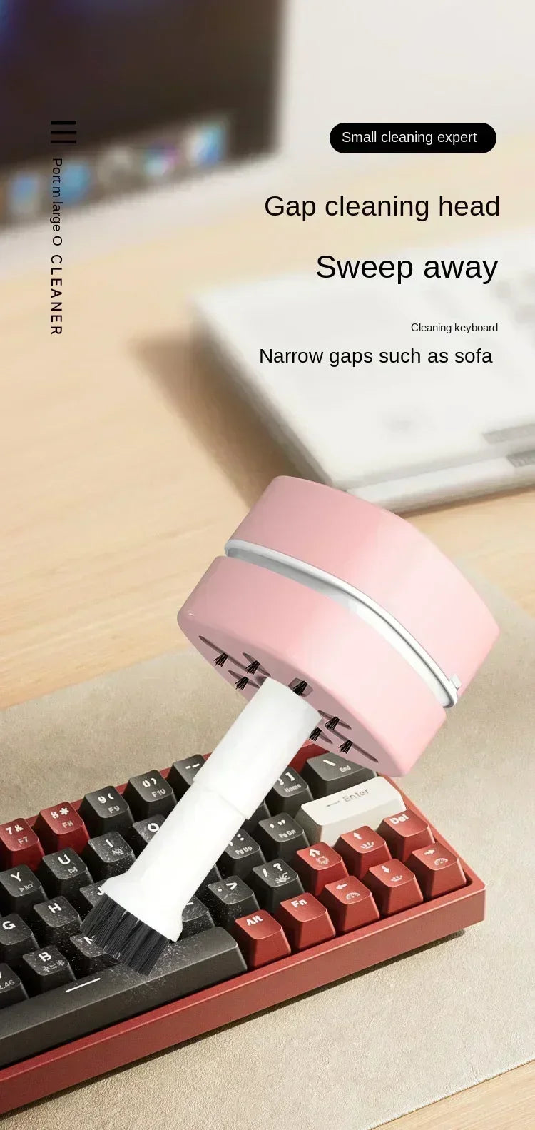 🔥 Mini Aspirapolvere Portatile Senza Fili 2-in-1 – Per Cenere, Gomme da Cancellare e Polvere! Ricaricabile USB, Compatto e Potente