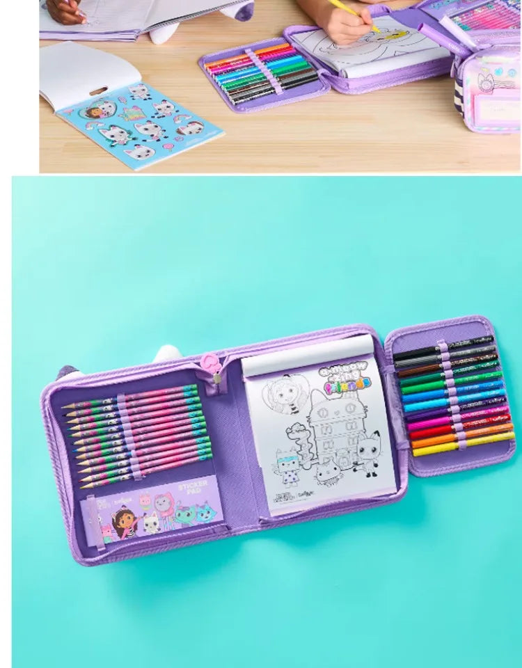 Set Zaino Scuola Astuccio Zaino Portapranzo e Borraccia