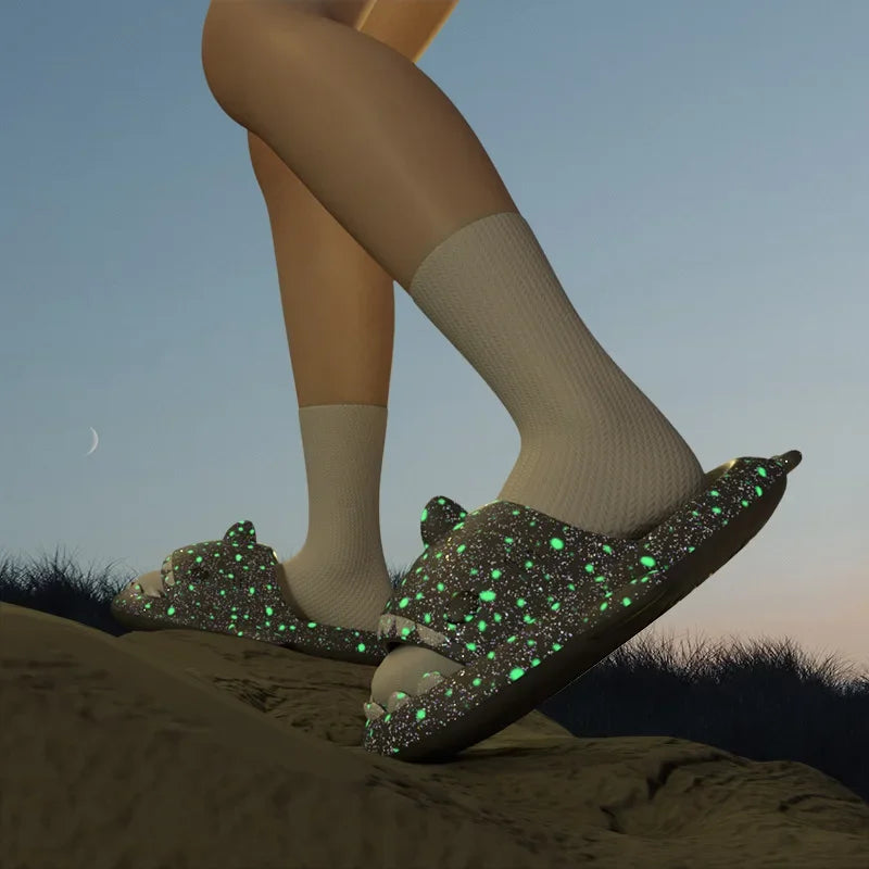 Pantofole Squalo Luminose per Uomo e Donna Scarpe Estive Moda Casa & Spiaggia