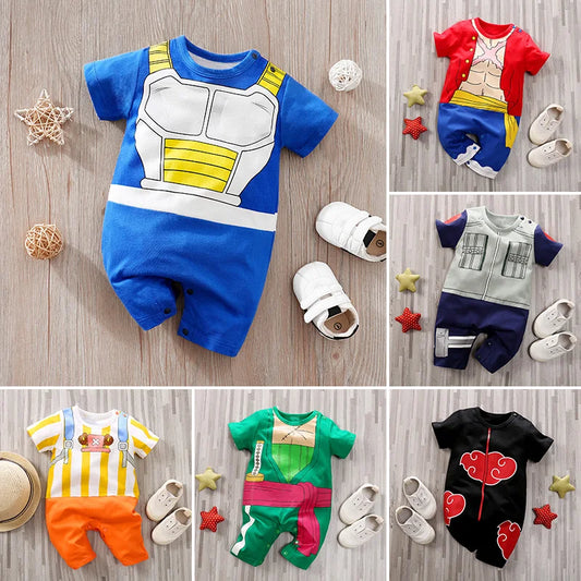 Tutina neonato Dragon Ball Z 100% cotone Body unisex anime taglia 0-18 mesi